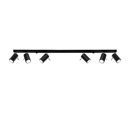 Sollux Spotlámpa RING 6L 6xGU10/40W/230V fekete