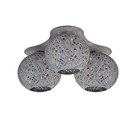 TK Lighting csillár BACKAZ GRAY 3xE27/60W/230V