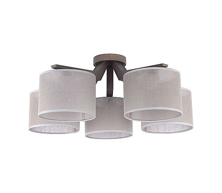 TK Lighting csillár DOVE GRAY 5xE27/60W/230V