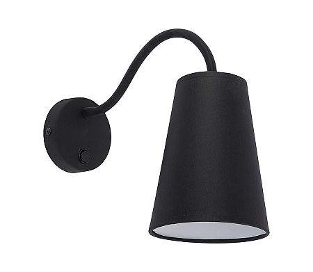 TK Lighting fali lámpa WIRE BLACK 1xE27/60W/230V