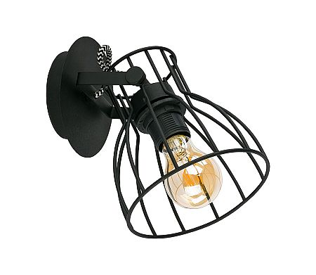 TK Lighting spotlámpa ALANO BLACK 1xE27/60W/230V