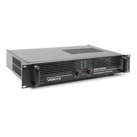 Vonyx Sky-1500MKII erősítő, 1500 W, hidalható
