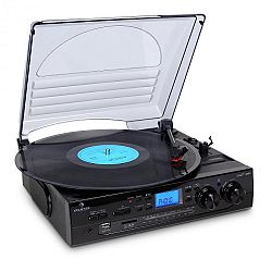 Auna TT-186E, sztereó rendszer, gramofon, USB MP3 felvételkészítés