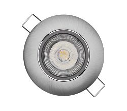 EMOS LED Beépíthető lámpa EXCLUSIVE 1xLED/5W/230V 4000 K ezüst