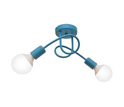 Helam Mennyezeti lámpa OXFORD 2xE27/60W/230V kék
