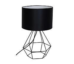 Luminex Asztali lámpa ALMA 1xE27/60W/230V fekete