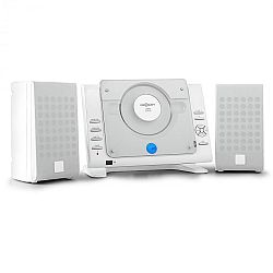 OneConcept Vertical 70, sztereó rendszer, CD, USB, MP3, AUX, fehér