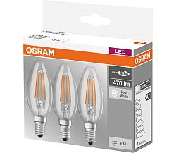 Osram KÉSZLET 3x LED Izzó BASE VINTAGE B40 E14/4W/230V 4000K – Osram