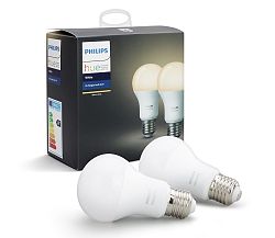 Philips KÉSZLET 2x LED Dimmelhető izzó Philips HUE WHITE E27/9W/230V