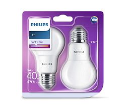 Philips KÉSZLET 2x LED Izzó Philips E27/5W/230V 4000K