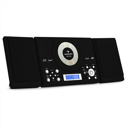 Auna MC-120 sztereó készülék, MP3/CD lejátszó, USB, fekete