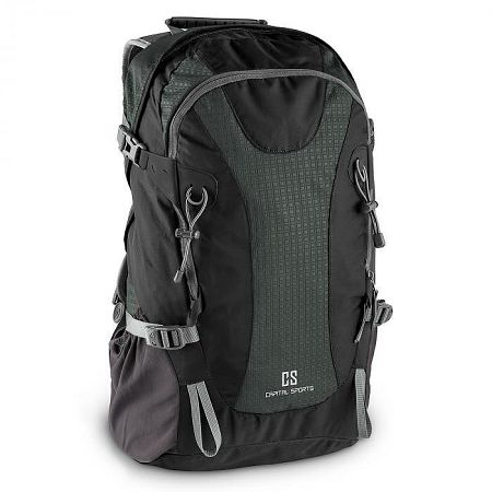 Capital Sports CS 38 szabadidő- és turisztikai hátizsák, 38 liter, vízlepergető nylon, fekete
